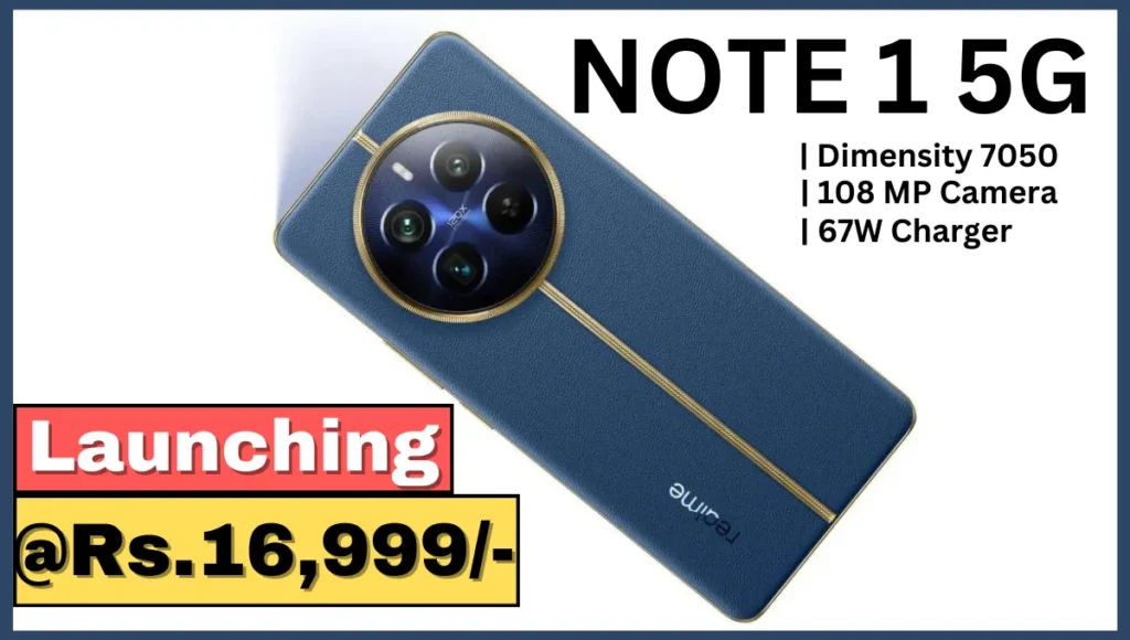 Realme Note 1 5G price in india